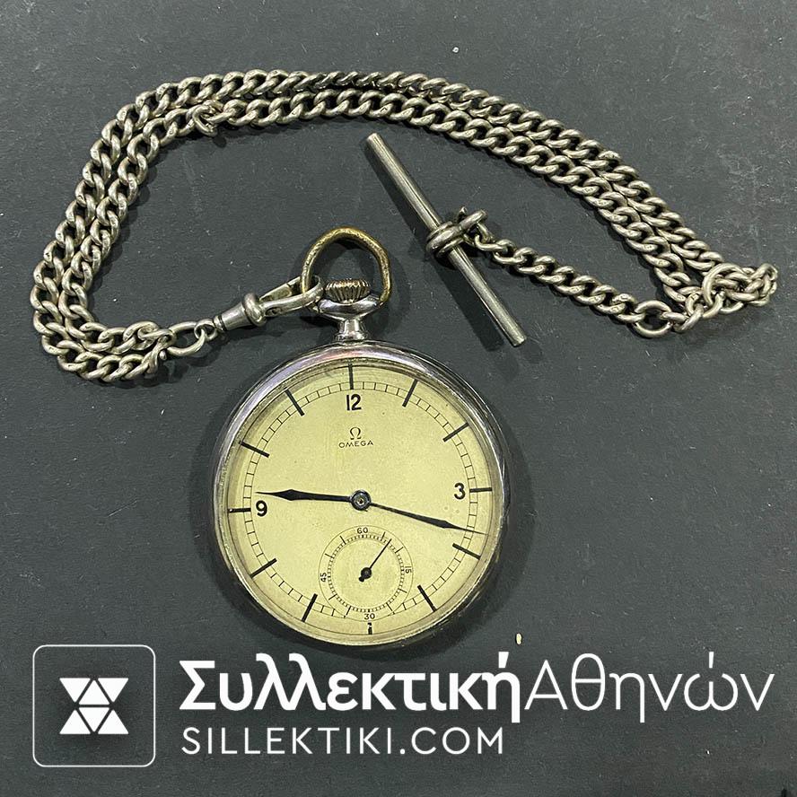 Pocket Watch OMEGA 50 mm working good